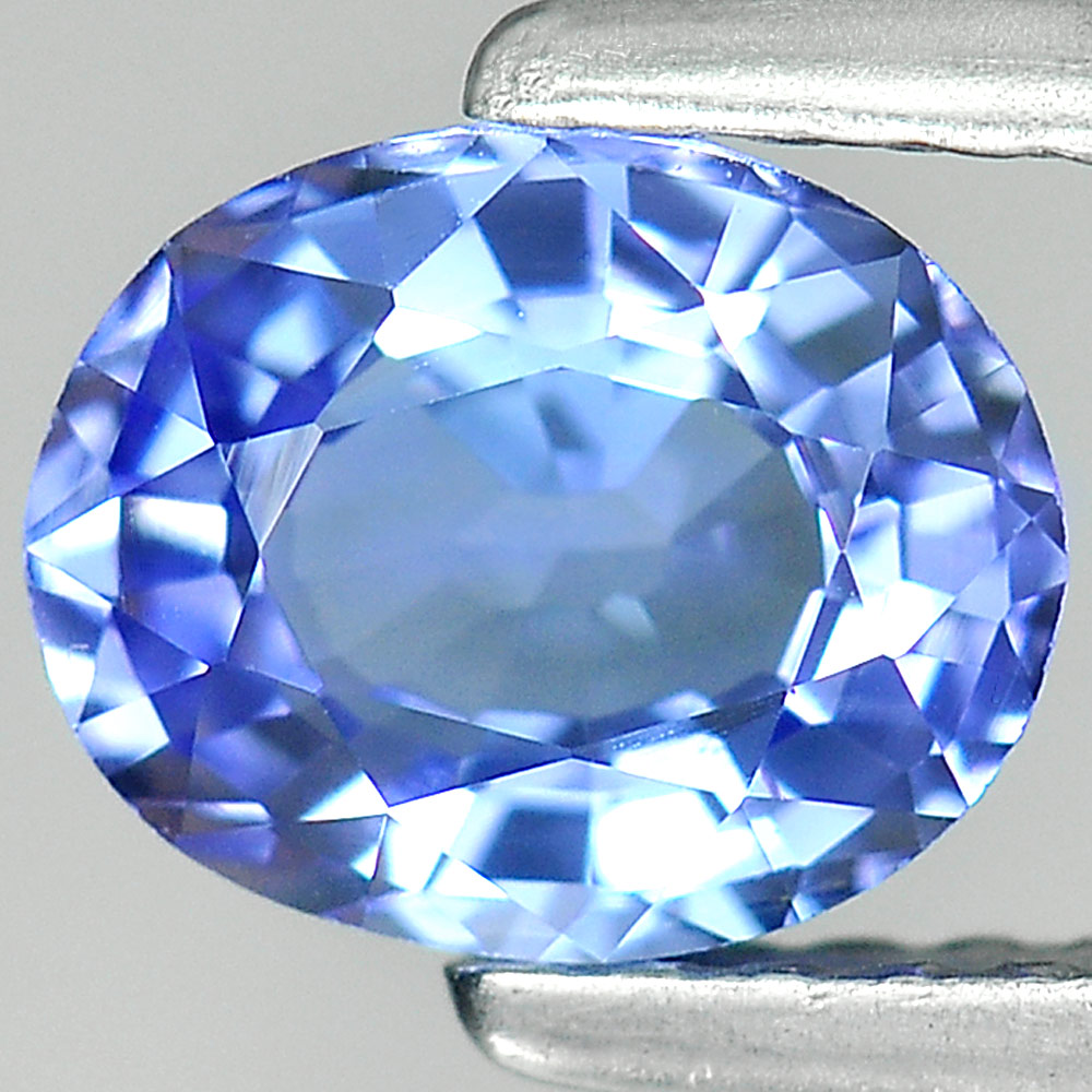 Violetish Blue Tanzanite 0.94 Ct. Clean Oval Shape 7 x 5.7 Mm. Natural Gemstone