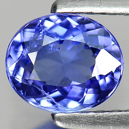 0.91 Ct. Oval Shape Natural Gemstone Violetish Blue Tanzanite From Tanzania