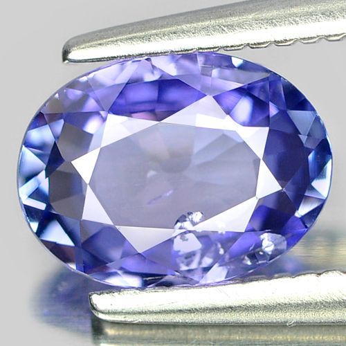 0.91 Ct. Oval Shape Natural Gemstone Violetish Blue Tanzanite From Tanzania