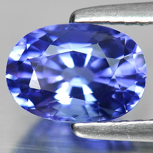 Violetish Blue Tanzanite 1.50 Ct. Clean Oval Shape 8.1 x 5.7 Mm Natural Gemstone