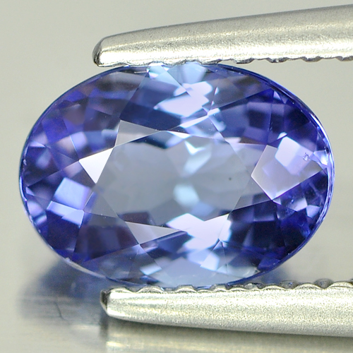 Violetish Blue Tanzanite 1.23 Ct. VVS Oval Shape 7 x 4.9 Mm. Natural Gemstone
