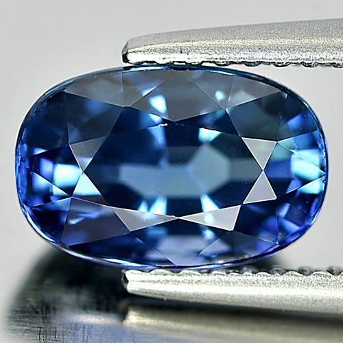 Violetish Blue Tanzanite 2.46 Ct. Clean Oval 9.2 x 8.1 Mm. Natural Gem Tanzania