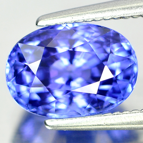 Violetish Blue Tanzanite 2.17 Ct. Clean Oval 8.6 x 6.2 x 5.7 Mm Natural Gemstone