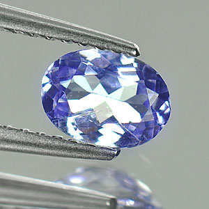 0.63 Ct. Oval Shape Natural Violetish Blue Tanzanite