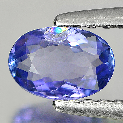 0.47 Ct. Oval Shape Natural Violetish Blue Tanzanite