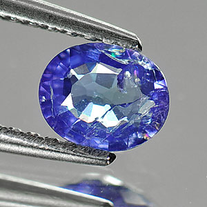 0.46 Ct. Oval Shape Natural Violetish Blue Tanzanite
