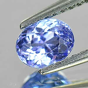 0.68 Ct. Oval Shape Natural Violetish Blue Tanzanite