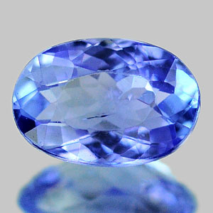 0.49 Ct. Oval Natural Violetish Blue Tanzanite Gems