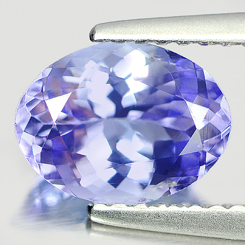 1.50 Ct. Oval Shape Natural Violetish Blue Tanzanite