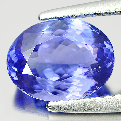 Violetish Blue Tanzanite 2.09 Ct. VVS Oval Shape Natural Gemstone From Tanzania