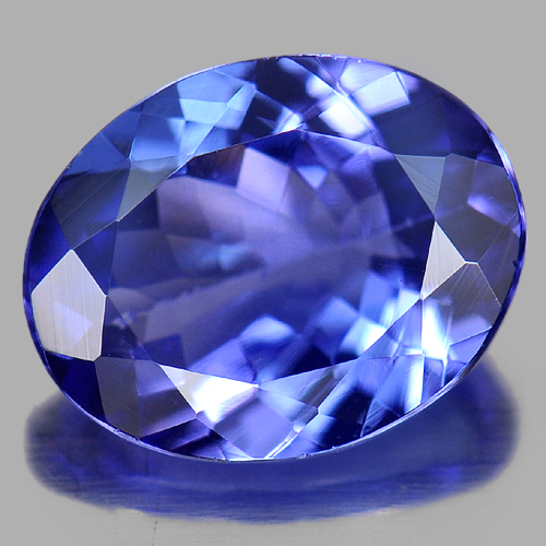 Violetish Blue Tanzanite 2.19 Ct. Clean Oval Shape 9.5 x 7.5 Mm Natural Gemstone
