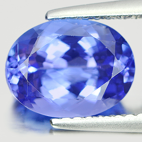 2.56 Ct. Natural Gemstone Violetish Blue Tanzanite Oval Shape Tanzania