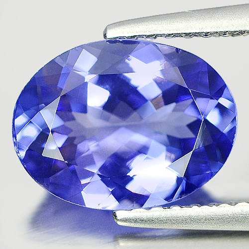 2.20 Ct. Natural Violetish Blue Tanzanite Gemstone Oval Cut Tanzania