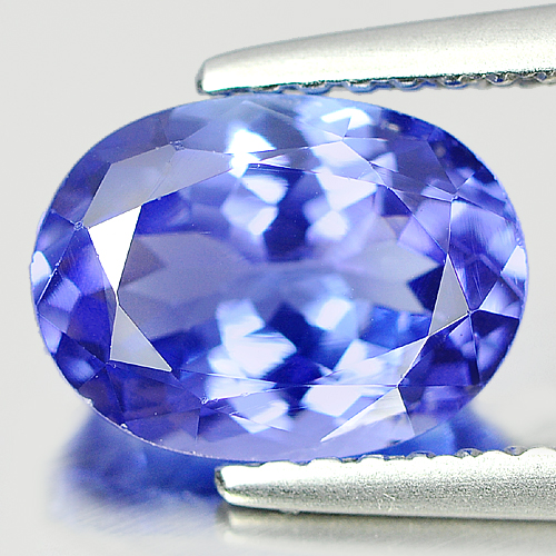 Violetish Blue Tanzanite 2.17 Ct. VVS Oval 8.9 x 6.5 Mm. Natural Gem Tanzania