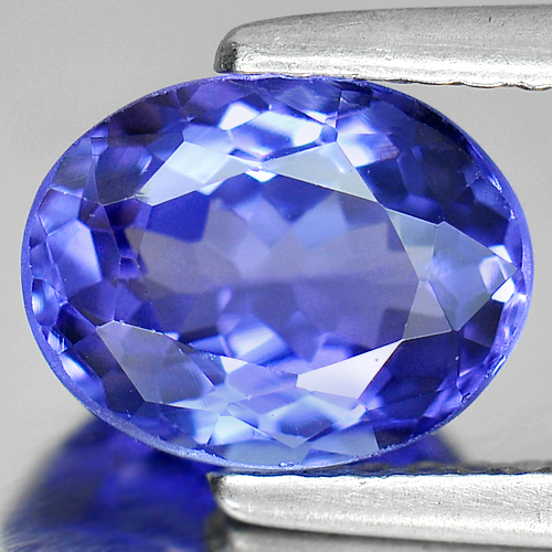 Violetish Blue Tanzanite 1.83 Ct. Oval Shape 8.3 x 6.5 Mm. Natural Gem Tanzania