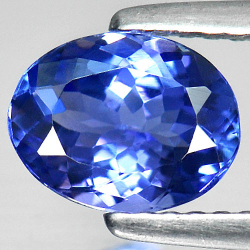 Tanzanite Violetish Blue 1.24 Ct. VVS Oval 7.8 x 6 Mm. Natural Gemstone Tanzania