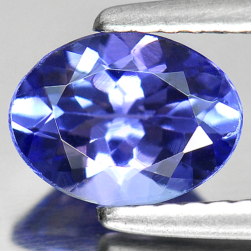 Natural Gemstone 1.25 Ct. Violetish Blue Tanzanite Oval Shape 7.9 x 5.9 Mm.