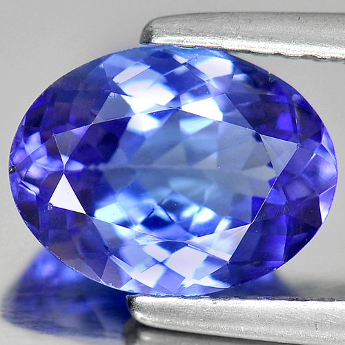Violetish Blue Tanzanite 1.83 Ct. VVS Oval Shape 9.2 x 7 x 4 Mm Natural Gemstone