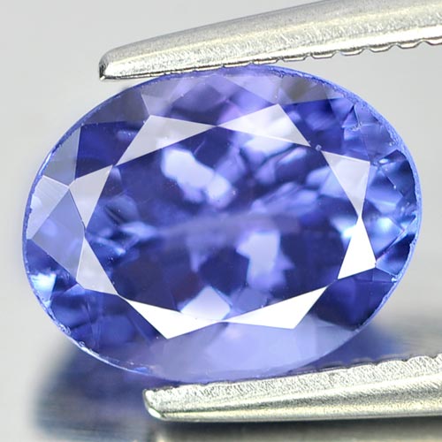 Violetish Blue Tanzanite 1.79 Ct. Oval Shape 8.4 x 6.7 Mm. Natural Gemstone