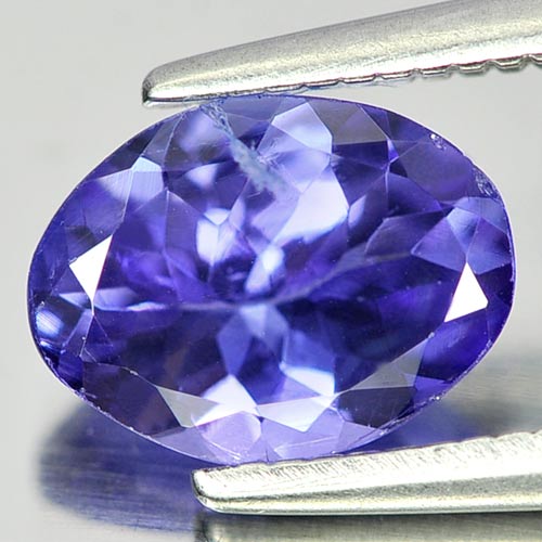 Violetish Blue Tanzanite 1.03 Ct. Oval Shape 7.8 x 5.8 x 3.5 Mm Natural Gemstone