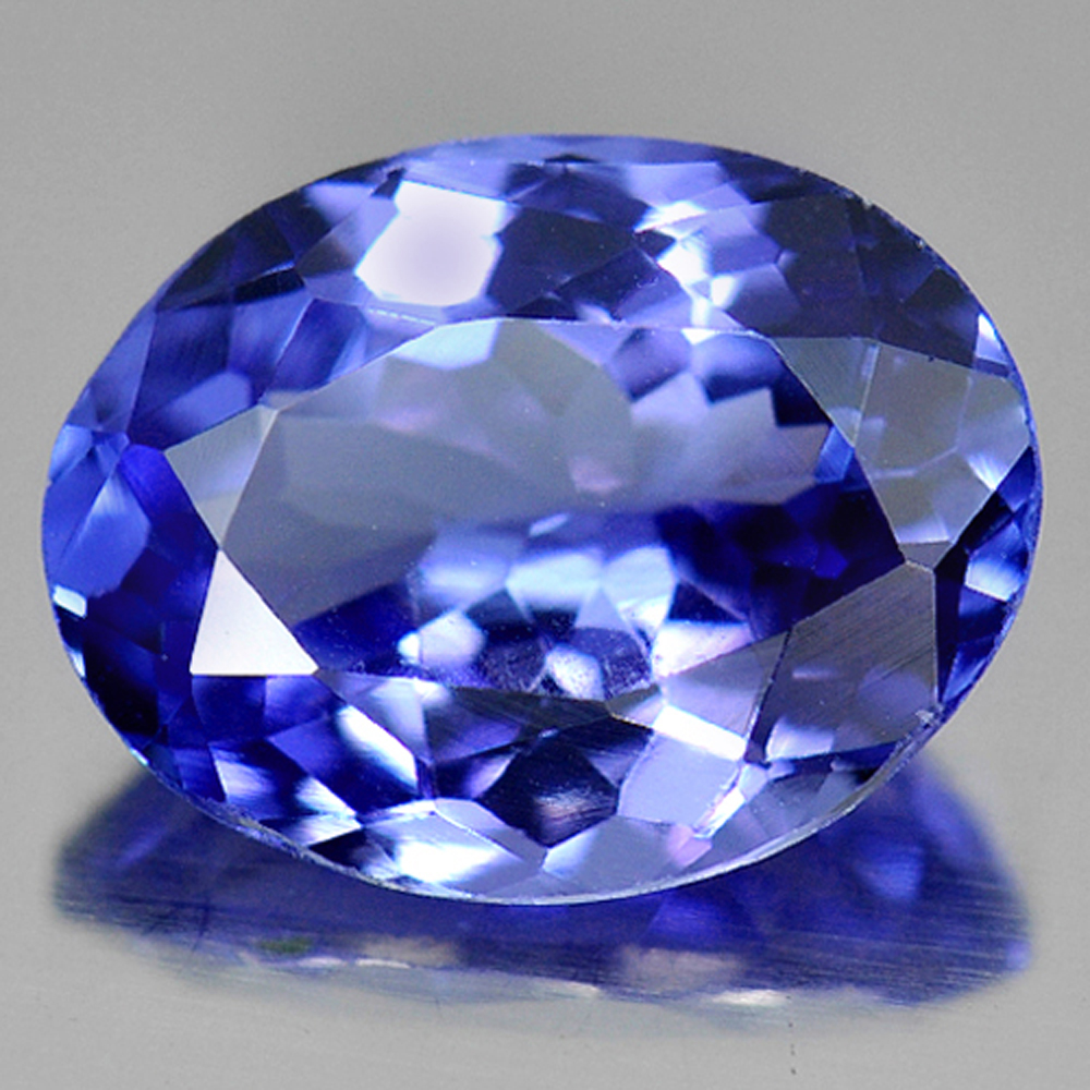 1.76 Ct. Natural Violetish Blue Tanzanite Oval Shape From Tanzania