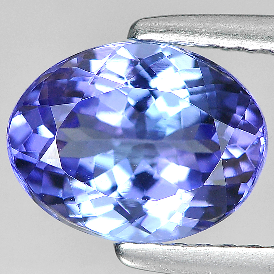 Violetish Blue Tanzanite 1.98 Ct. Oval Shape 8.9 x 6.9 Mm. Natural Gemstone