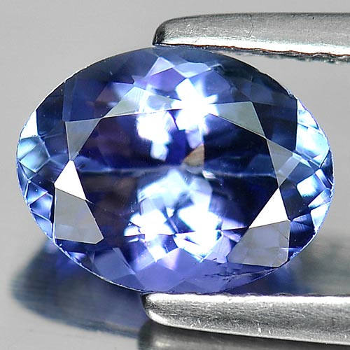 Oval Shape 8.8 x 6.8 Mm. Natural Gem Violetish Blue Tanzanite 1.77 Ct. Tanzania