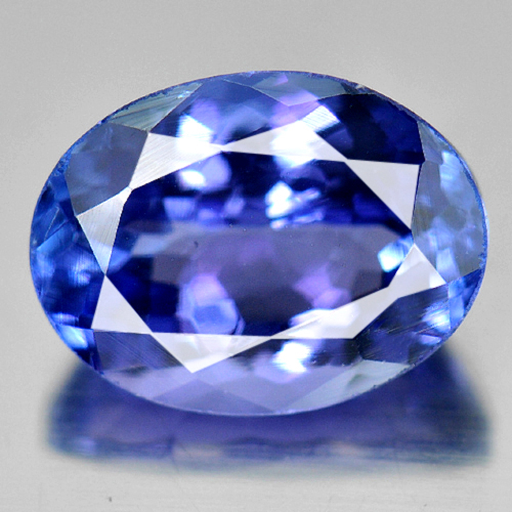 1.79 Ct. Natural Gemstone Violetish Blue Tanzanite Oval Shape From Tanzania