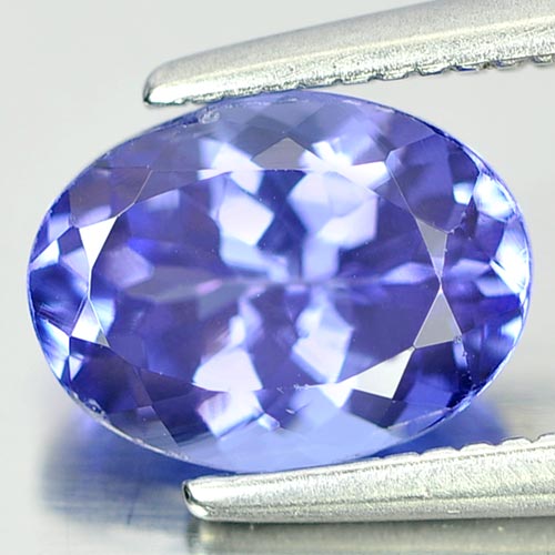 Violetish Blue Tanzanite 1.49 Ct. Oval Shape 8 x 6 Mm. Natural Gemstone Tanzania