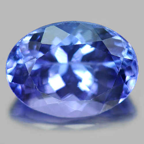 Violetish Blue Tanzanite 1.71 Ct. VVS Oval 8.5 x 6.3 Mm. Natural Gem Tanzania