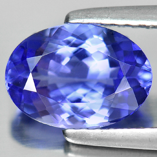 Violetish Blue Tanzanite 1.71 Ct. VVS Oval Shape 8.9 x 6.3 Mm. Natural Gemstone