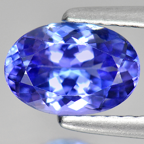 Tanzanite Violetish Blue 1.27 Ct. VVS Oval 8 x 5.5 Mm. Natural Gemstone Tanzania