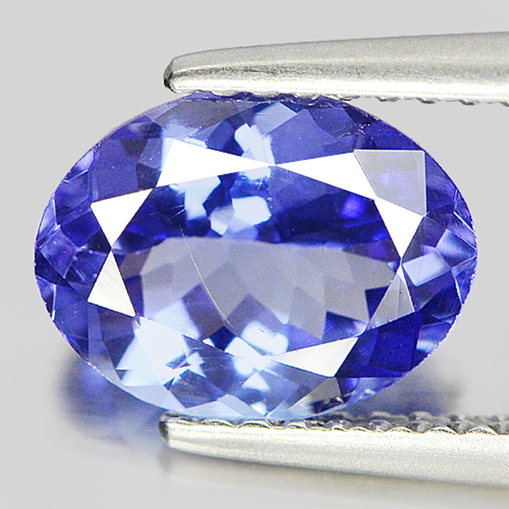 Oval Shape 9.1 x 7Mm.Violetish Blue Tanzanite 1.77 Ct. Natural Gemstone Tanzania