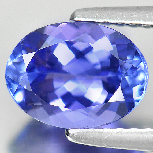 Violetish Blue Tanzanite 1.83 Ct. VVS Oval 8.8 x 6.6 Mm. Natural Gem Tanzania