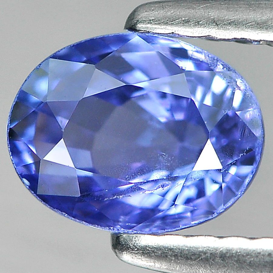 Violetish Blue Tanzanite 1.09 Ct. Oval Shape 6.8 x 5.3 Mm. Natural Gemstone