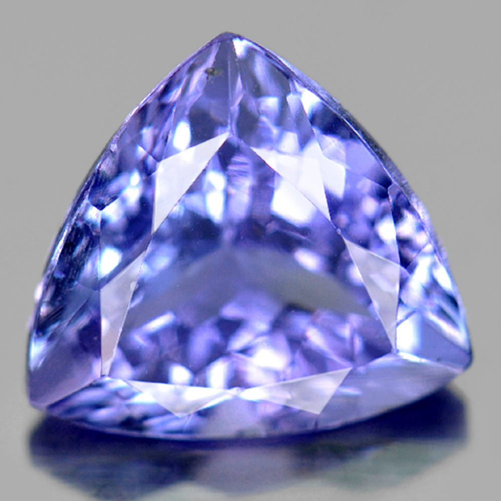 Violetish Blue Tanzanite 2.14 Ct. VVS Trilliant 8.6 x 8.3 Mm. Natural Gemstone