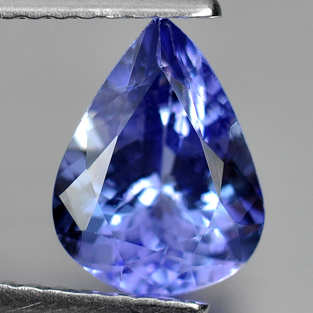 Violetish Blue Tanzanite 1.76 Ct. Natural Gemstone Pear Shape 9.1 x 6.8 x 4.8Mm.