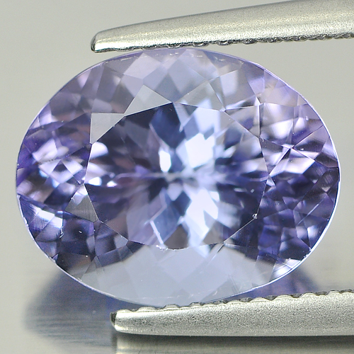 Violet Blue Tanzanite 4.02 Ct. VVS Oval Shape 10.9 x 8.8 Mm. Natural Gemstone