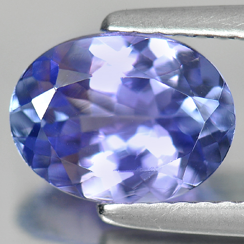 Violetish Blue Tanzanite 1.66 Ct. VVS Oval Shape 8.9 x 6.7 Mm. Natural Gemstone