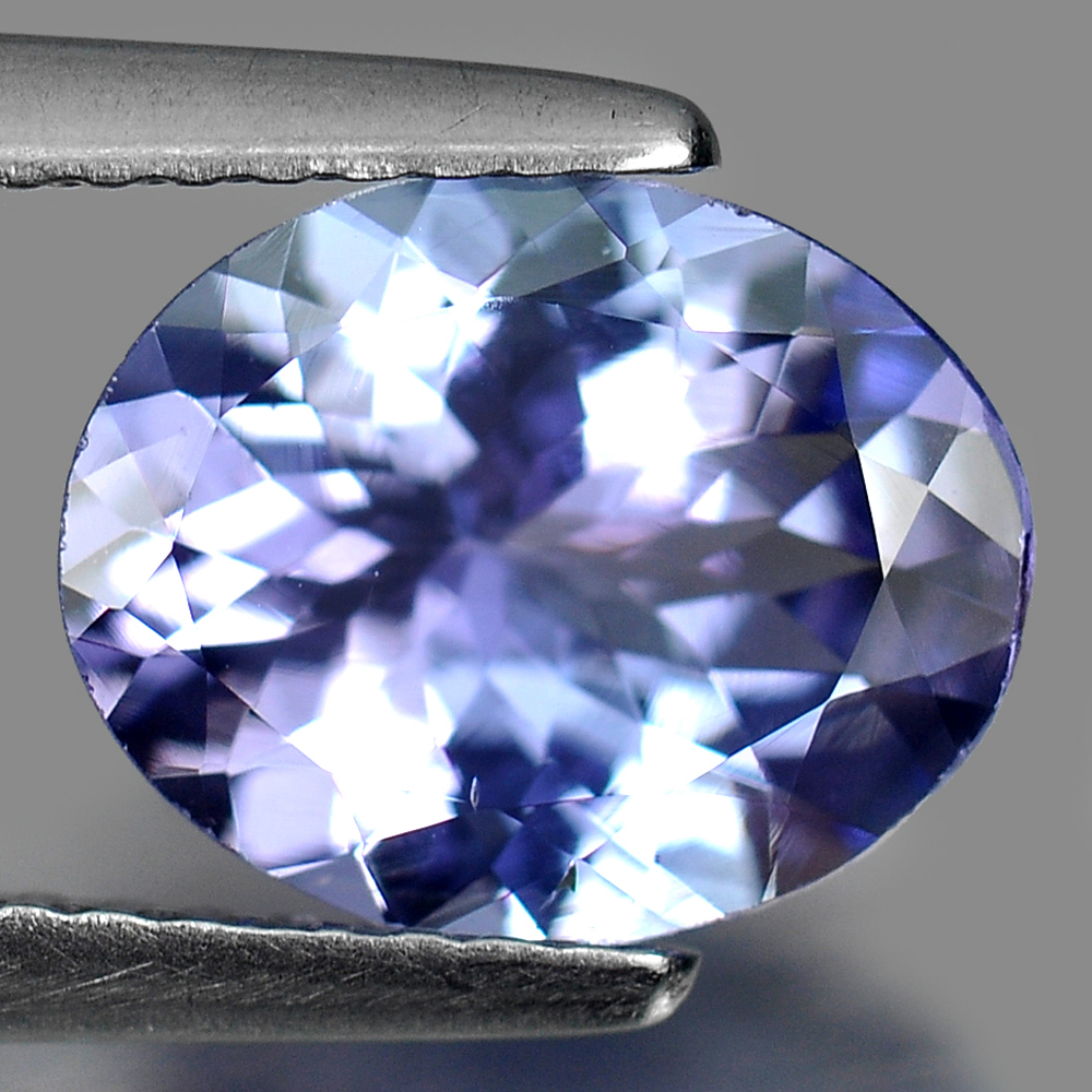 Violetish Blue Tanzanite 1.78 Ct. Oval Shape 9.5 x 7.7 x 4 Mm. Natural Gemstone