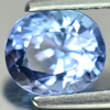 Certified Violetish Blue Tanzanite 1.62 Ct. VVS Oval 7.20 x 6.16 Mm. Natural Gem