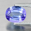 Certified 1.12 Ct. Natural Oval Violetish Blue Tanzanite Gem