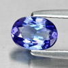Certified 0.83 Ct. Clean Natural Violetish Blue Tanzanite Oval Shape