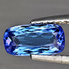 Natural Violetish Blue Tanzanite Gemstones 0.98 Ct. Cushion Shape 8.7 x 4.4 Mm.