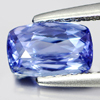 Violetish Blue Tanzanite 1.00 Ct. Cushion 7.2 x 4.6 Mm Natural Gemstone Tanzania