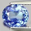 Certified 1.51 Ct. Clean Oval Shape Natural Gem Violetish Blue Tanzanite