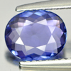 Certified 1.28 Ct. Oval Shape Natural Gem Violetish Blue Tanzanite From Tanzania