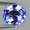 Certified Natural Violet Blue Tanzanite 1.23 Ct. Oval Shape 6.97 x 6.02 Mm Gemstone From Tanzania