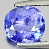 Certified Violetish Blue Tanzanite 1.36 Ct Oval Shape 7.39 x 6.70 Mm Natural Gem