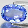 Certified Violetish Blue Tanzanite 1.22 Ct Oval Shape 7.90 x 5.52 Mm Natural Gem